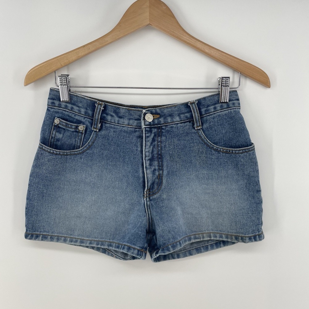 Vintage 90s Y2K No Boundaries Shorts Sz 5 Denim Cotton Pocket 29"W x 2" Inseam